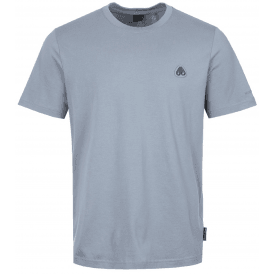 Crescent Metal Logo Regular Fit Jet Stream Blue T-Shirt