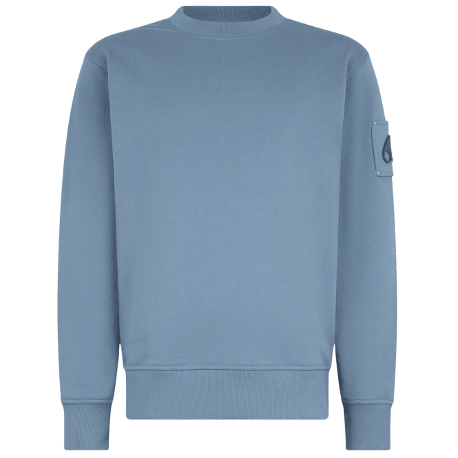 Moose Knuckles Hartsfield Pullover Sea Blue Sweatshirt