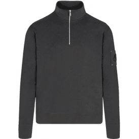 Hartsfield Quarter Zip Pullover Black Sweatshirt