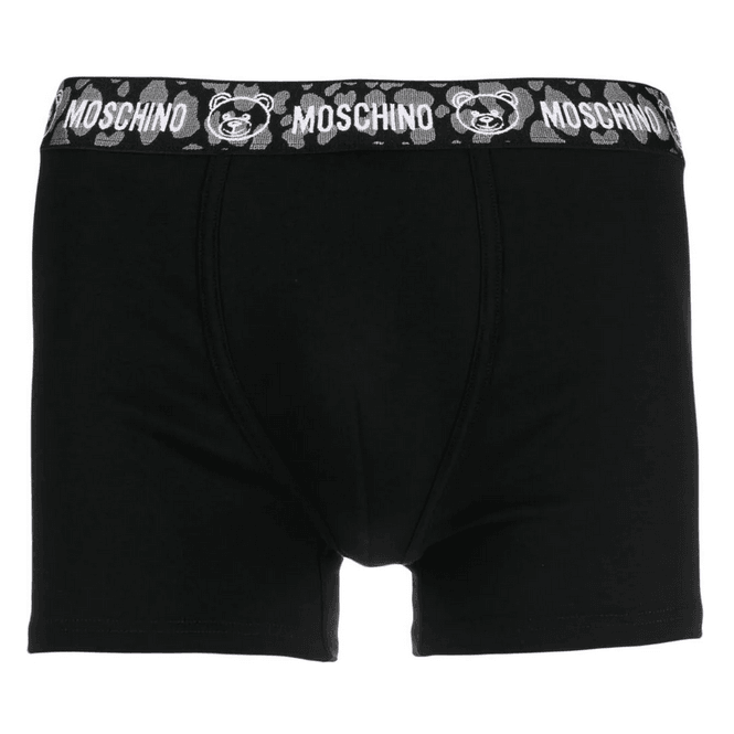 Moschino Cotton Black Boxer Trunks
