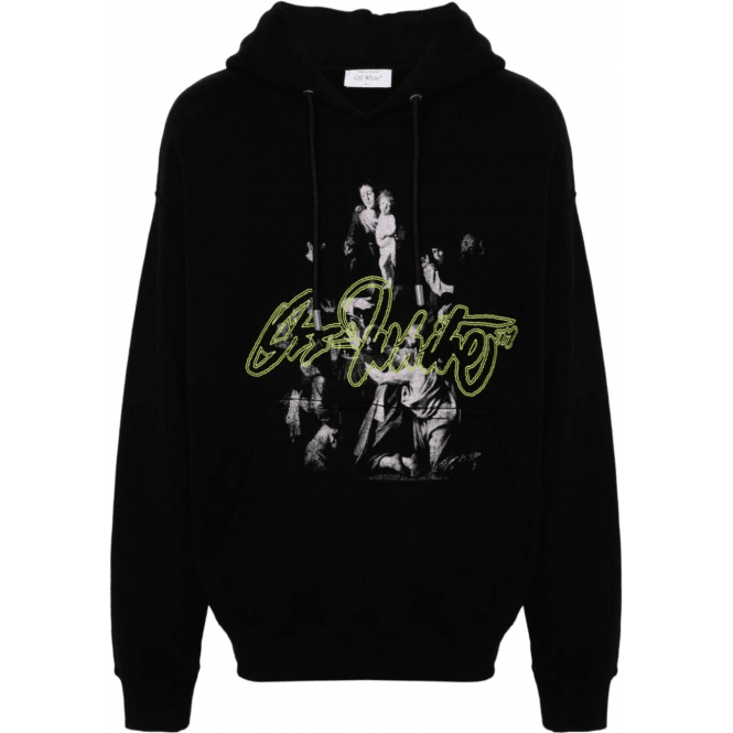 Off-White Script Mary Logo Black Hoodie