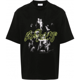 Script Mary Logo Black T-Shirt