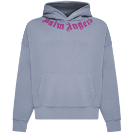 Neck Logo Blue/Pink Pullover Hoodie
