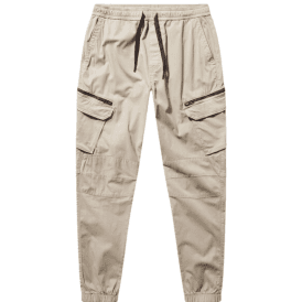 Bonetti Beige Slim Fit Cargo Pants