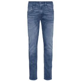 Anbass Hyperflex Stretch Mid Wash Blue Slim Fit Jeans