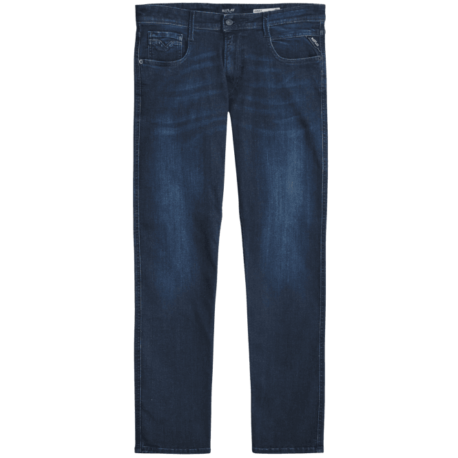 Replay Anbass Power Stretch Slim Fit Indigo Blue Jeans