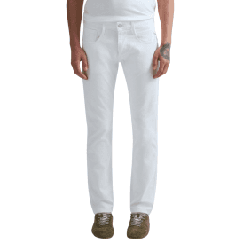 Anbass Slim Fit White Jeans