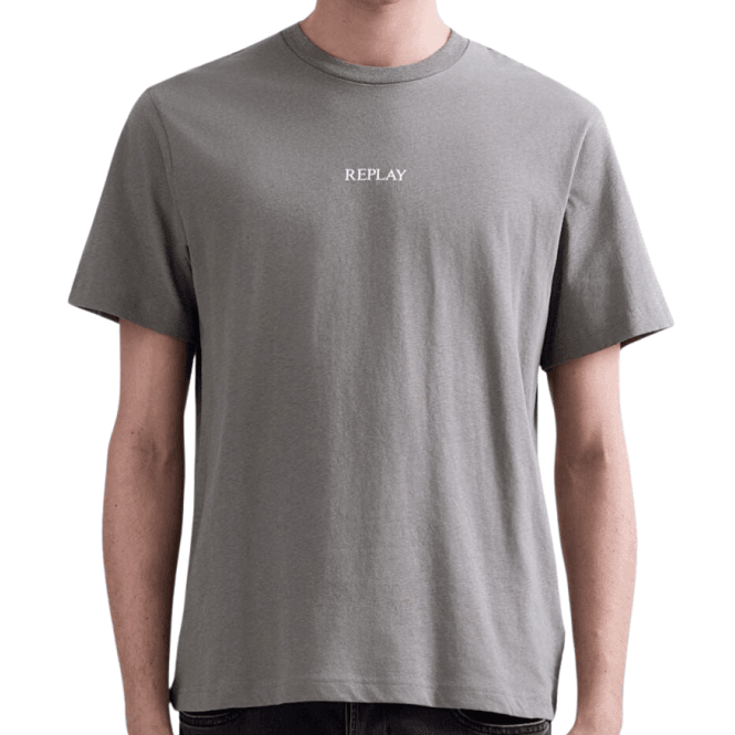 Replay Basic Logo Grey T-Shirt