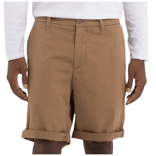 Replay Canvas Brown Cotton Chino Shorts