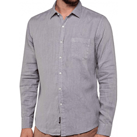 Cotton Regular Fit Grey Shirt