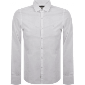 Cotton Slim Fit White White Shirt