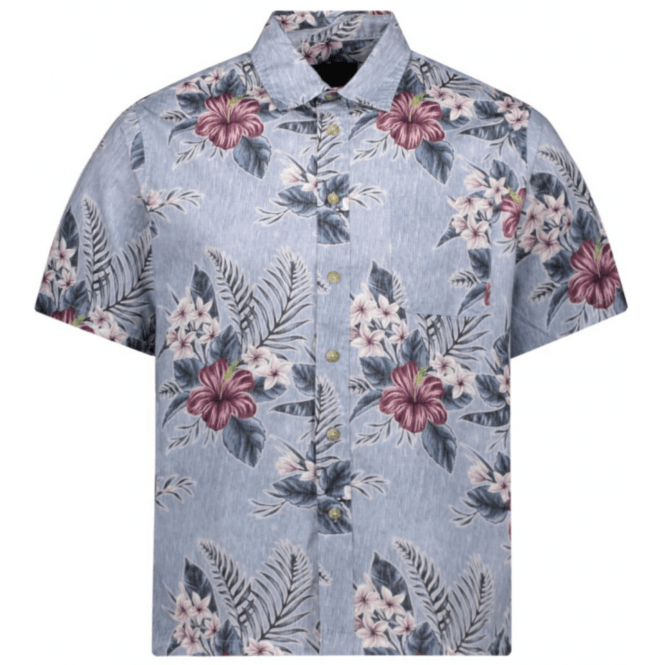 Replay Floral Cotton Beach Shirt