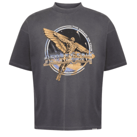 Golden Tour Graphic Oversized Faded Grey T-Shirt