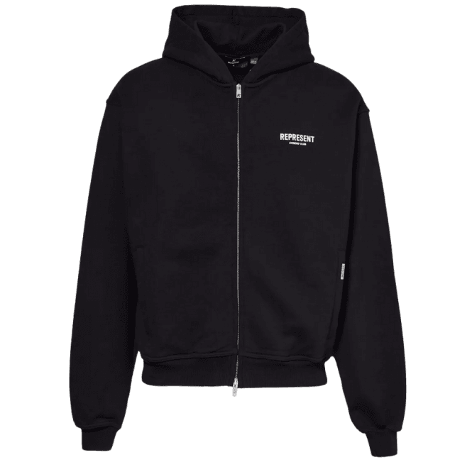 REPRESENT Owners Club Black Zip Hoodie