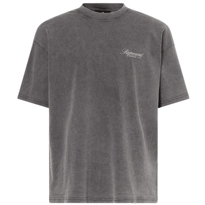 REPRESENT Scripted Owners Club Oversized Vintage Grey T-Shirt