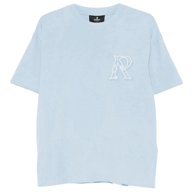 REPRESENT Western Initial Oversized Sky Blue T-Shirt