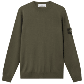Light Virgin Wool Military Green Knitwear