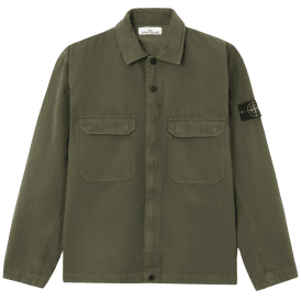 Ripstop Cotton Military Green Overshirt