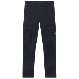 Slim Fit Stretch Organic Broken Twill Navy Cargo Pant