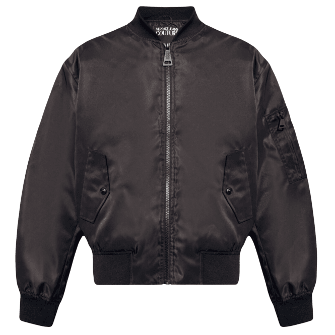 Versace Jeans Couture Baroque Logo Black/White Bomber Jacket
