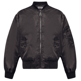 Baroque Logo Black/White Bomber Jacket