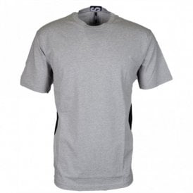 BU90497 BJ10289 Round Neck Grey/Black T-Shirt