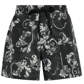 Nylon Baroque All Over Black Shorts