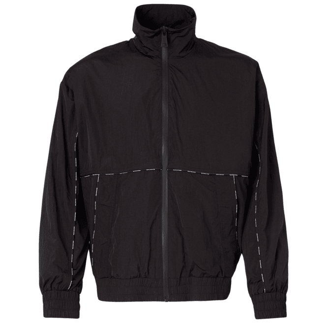 Versace Jeans Couture Piping Logo Black Windbreaker Jacket
