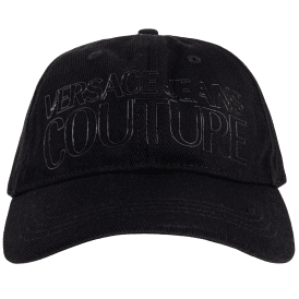 Rubberised International Logo Triple Black Cap