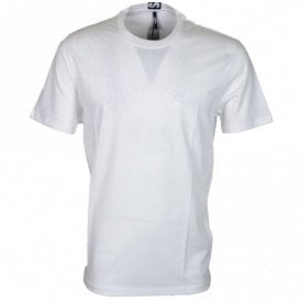 Versus BU90432 Plain White Extra Long T-Shirt